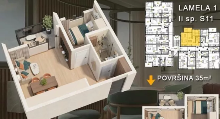 Trosoban stan | 4zida