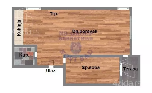 Jednoiposoban stan | 4zida