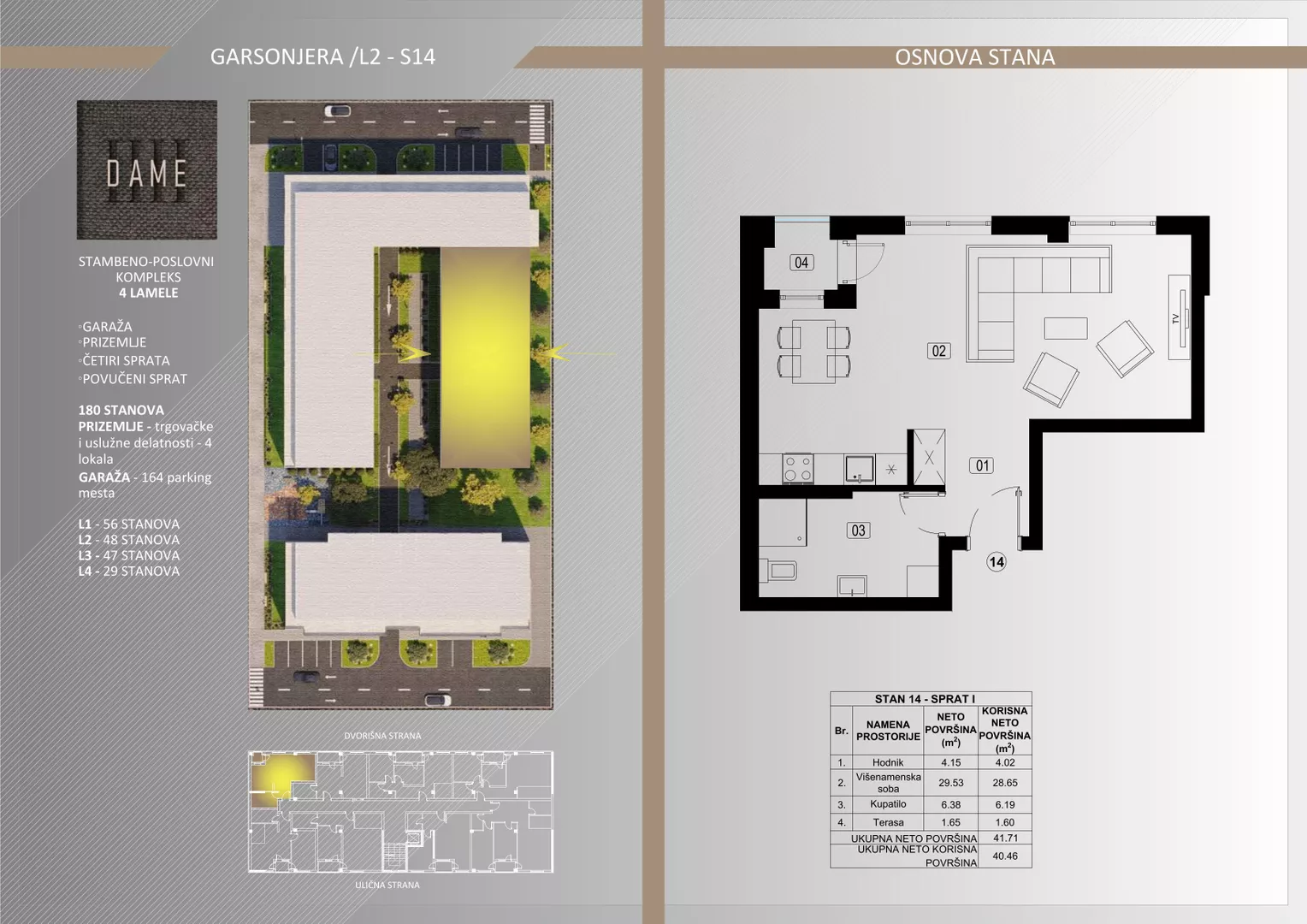 Jednosoban stan | 4zida