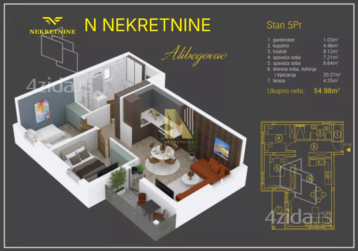 Dvoiposoban stan | 4zida