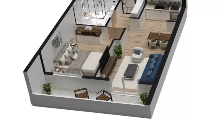 Jednoiposoban stan | 4zida