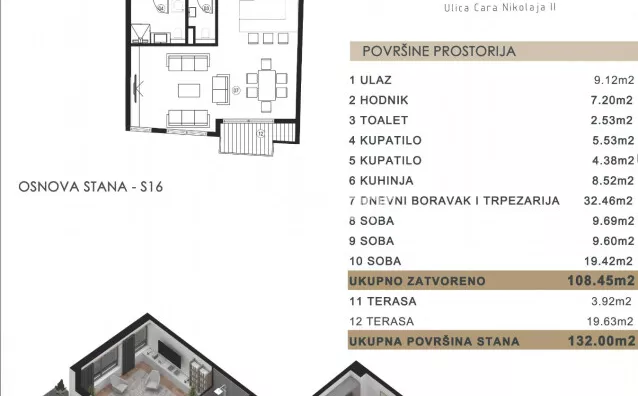 Dvosoban stan | 4zida