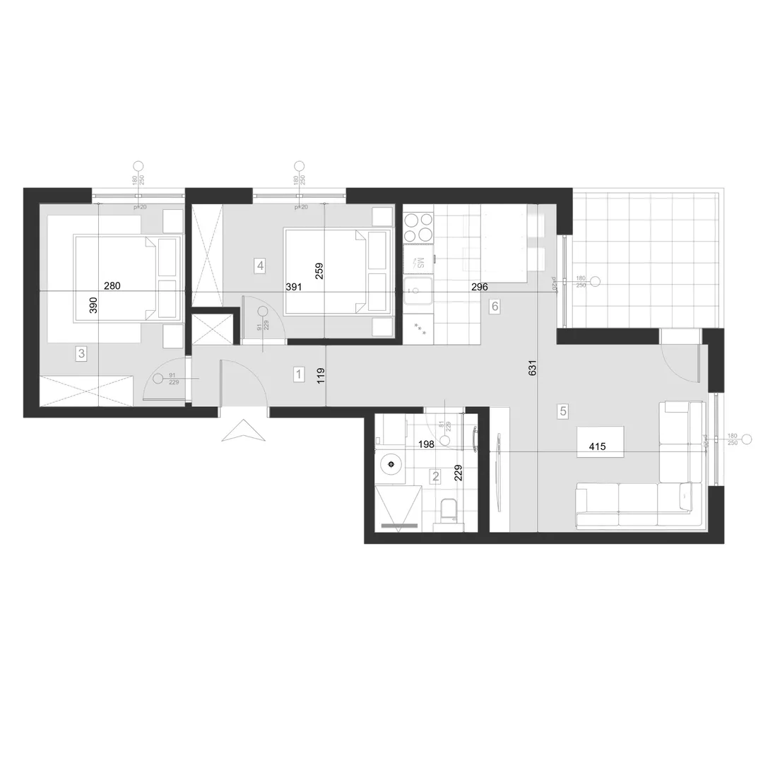 Trosoban stan | 4zida