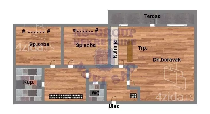 Trosoban stan | 4zida