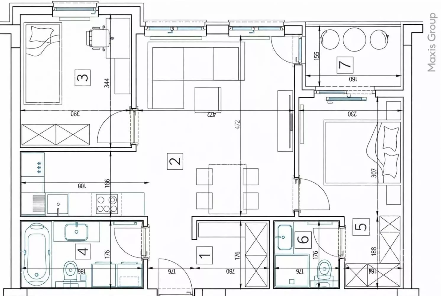 Trosoban stan | 4zida