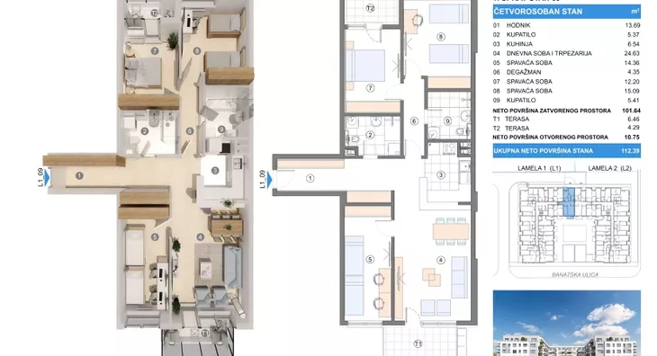 Četvorosoban | 4zida