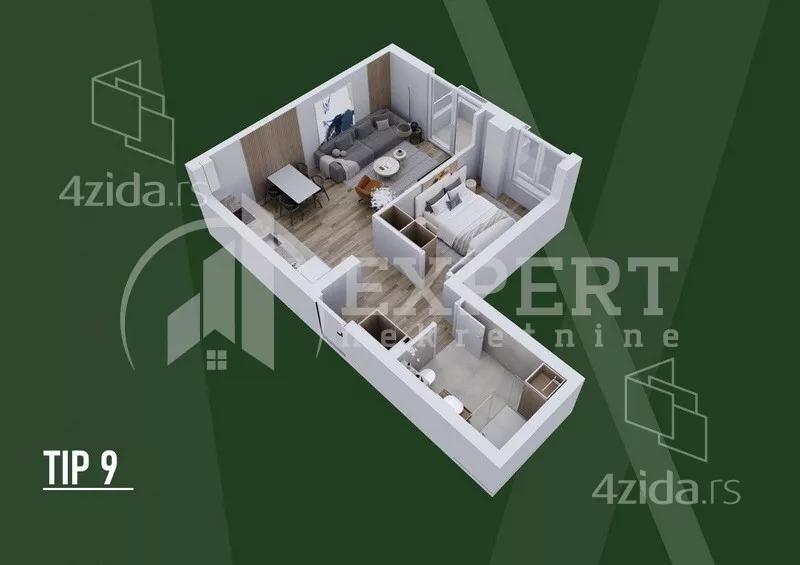 Dvosoban stan | 4zida