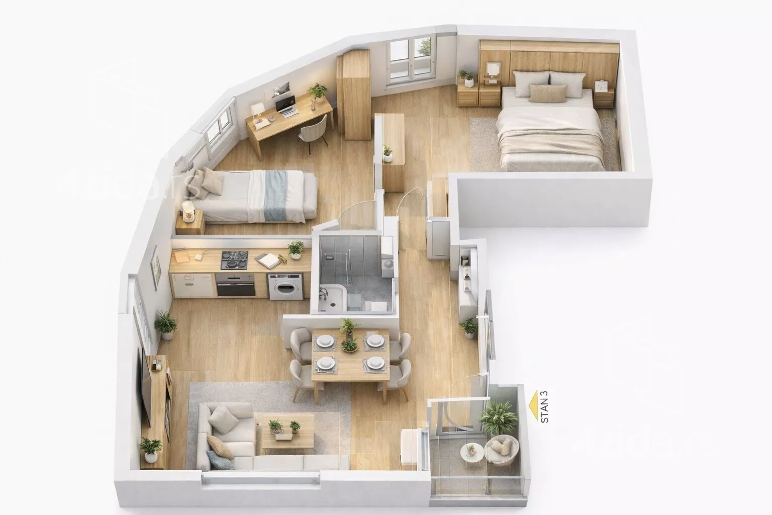 Dvoiposoban stan | 4zida