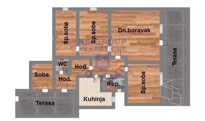 Petosoban stan | 4zida