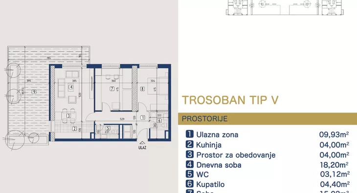 Trosoban stan | 4zida