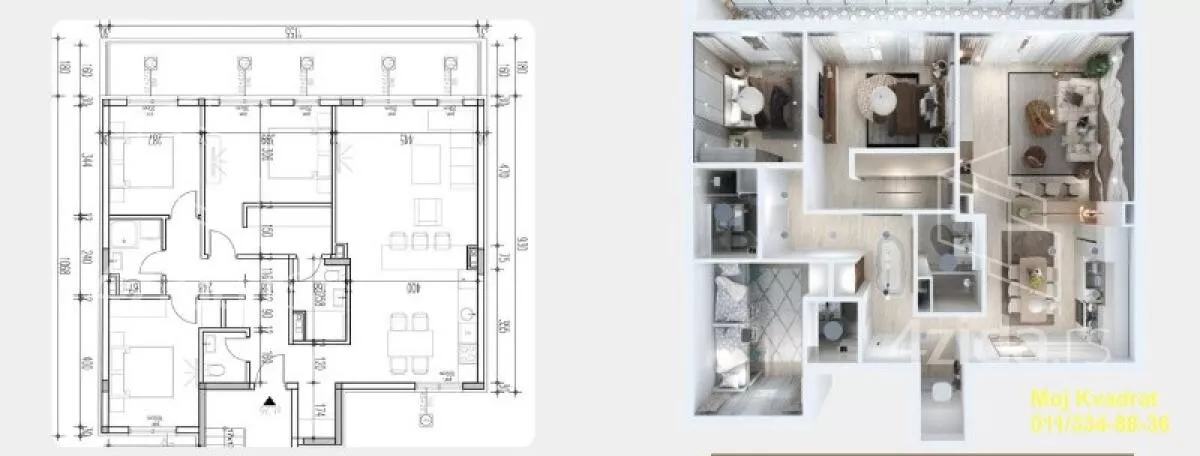 Četvorosoban stan | 4zida