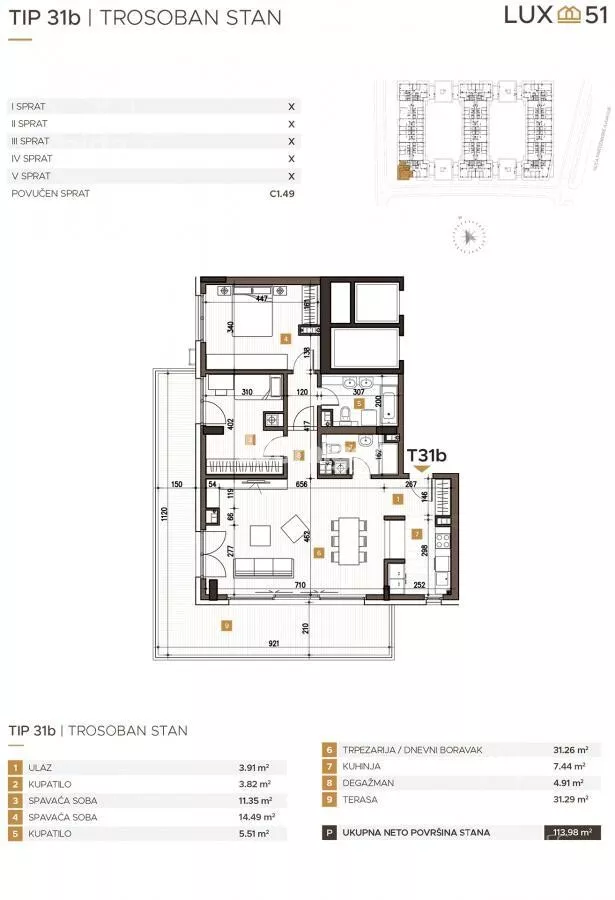 Trosoban stan | 4zida