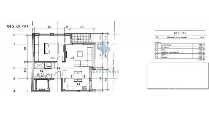 Dvosoban stan | 4zida