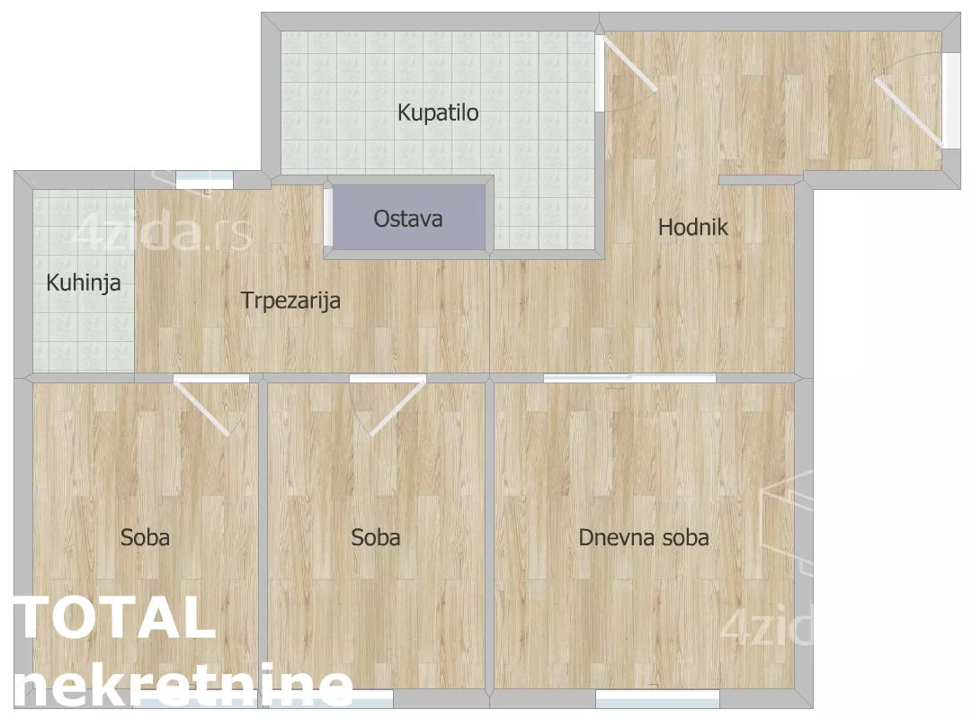 Trosoban stan | 4zida