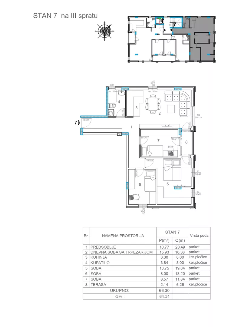 Troiposoban stan | 4zida