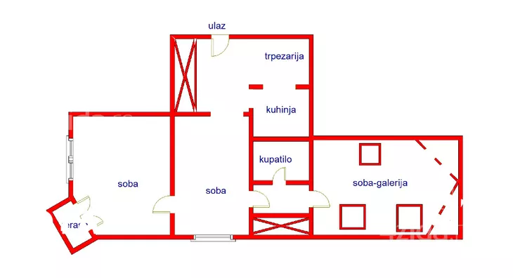 Trosoban stan | 4zida