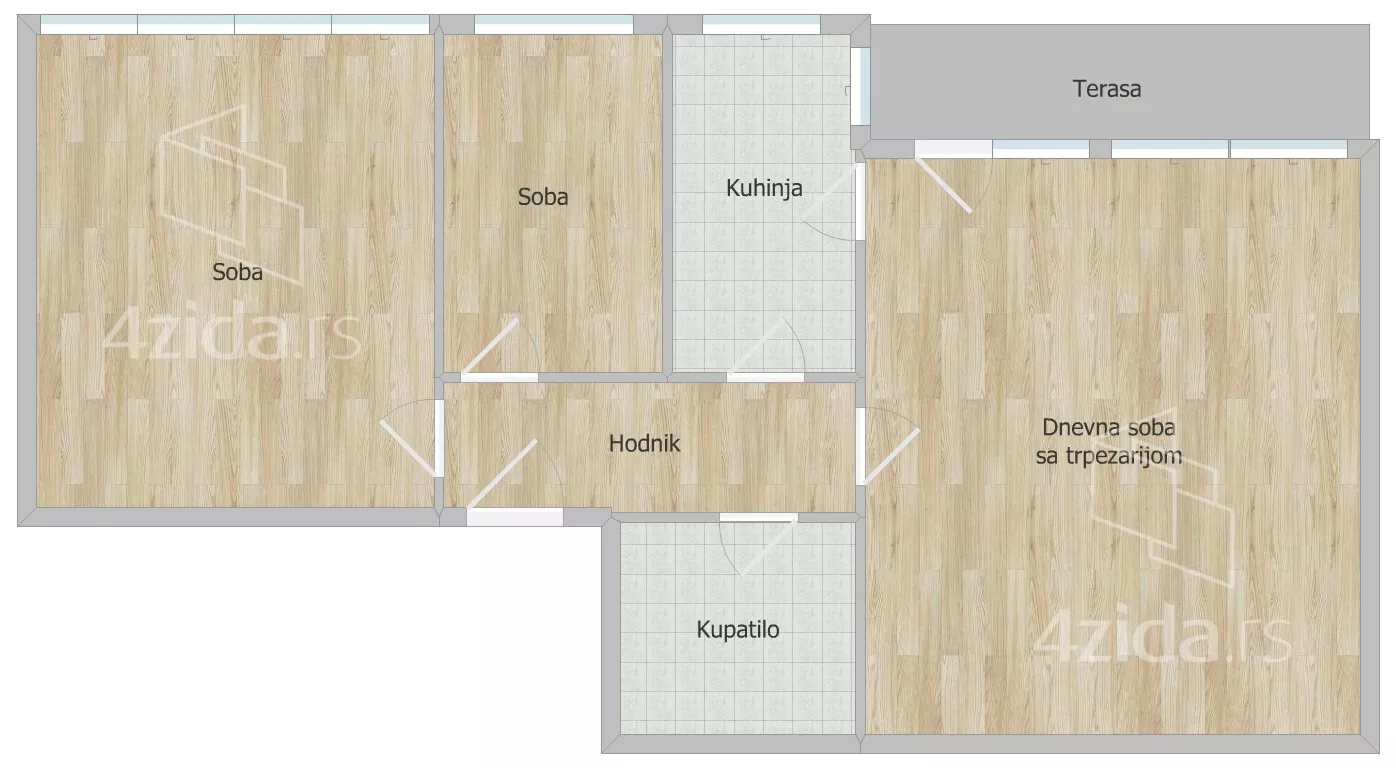 Trosoban stan | 4zida