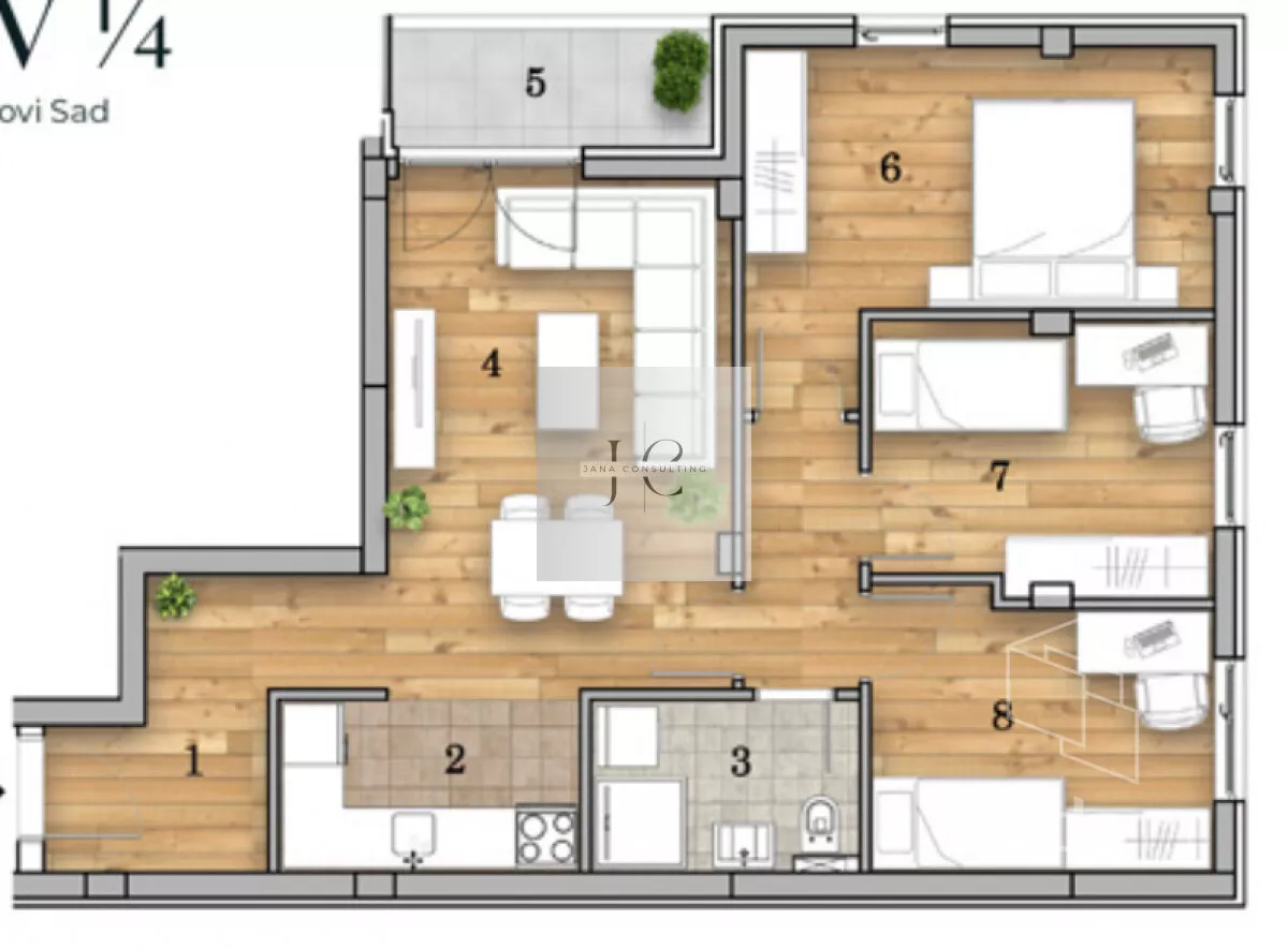 Četvorosoban stan | 4zida