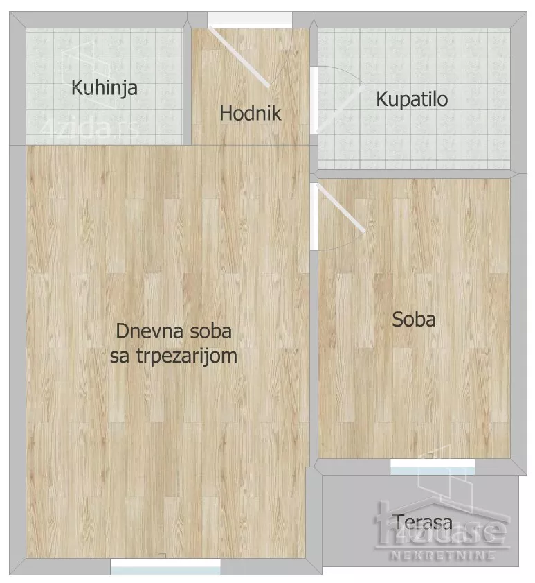 Jednoiposoban stan | 4zida