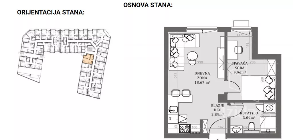Dvosoban stan | 4zida