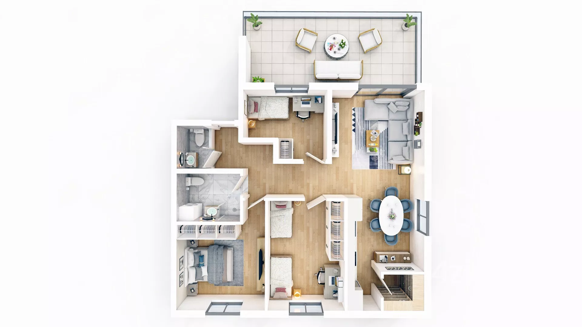 Troiposoban stan | 4zida