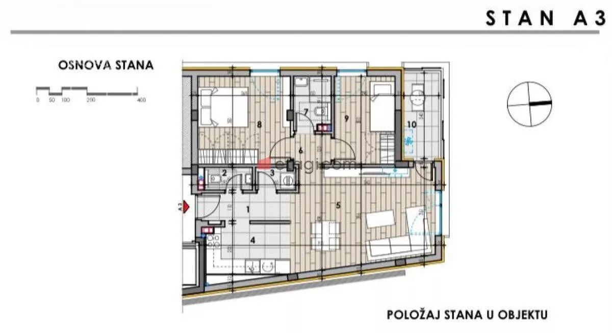 Trosoban stan | 4zida