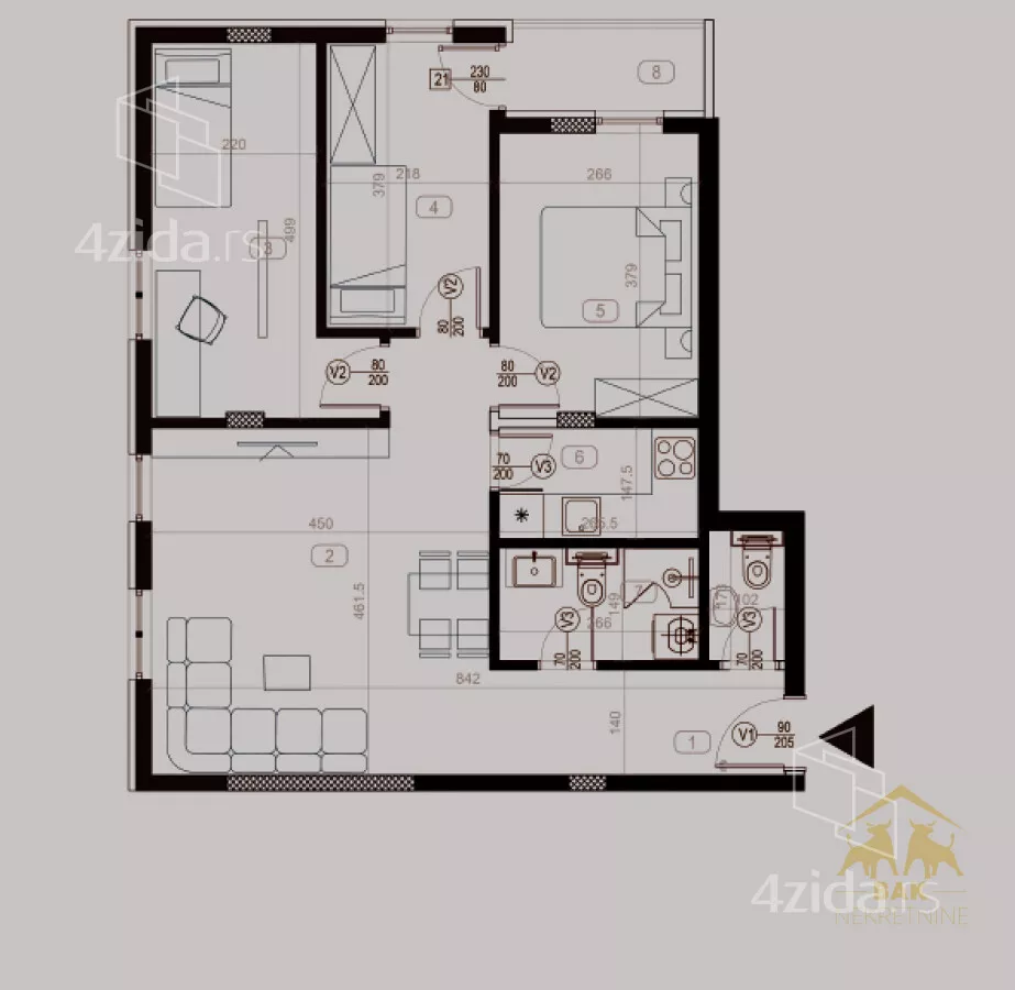 Troiposoban stan | 4zida