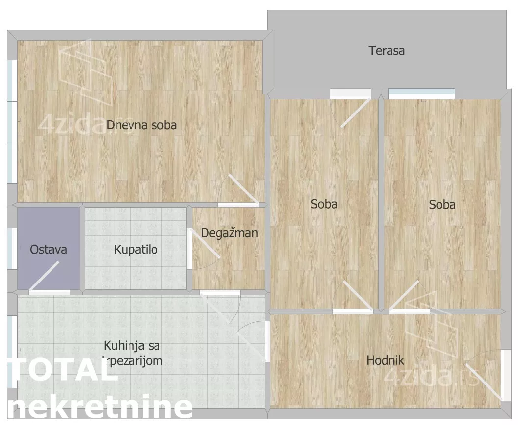 Trosoban stan | 4zida