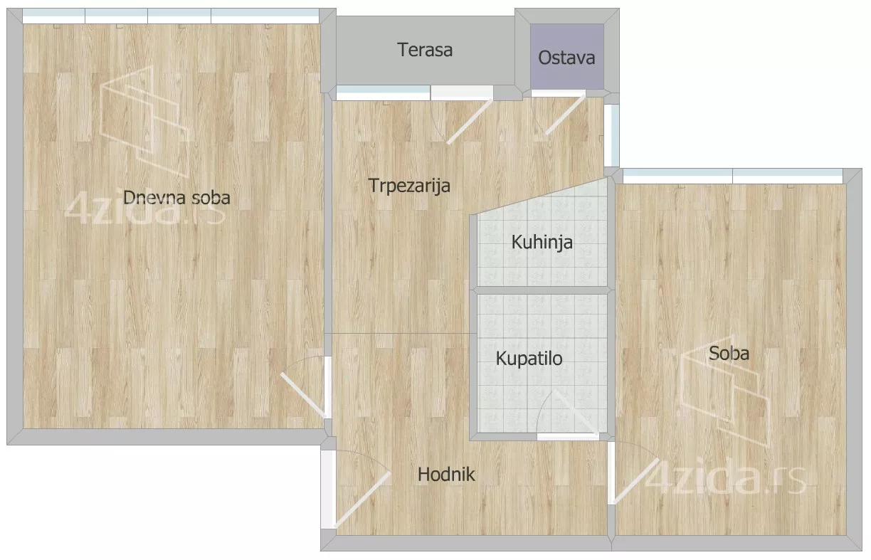 Dvosoban stan | 4zida