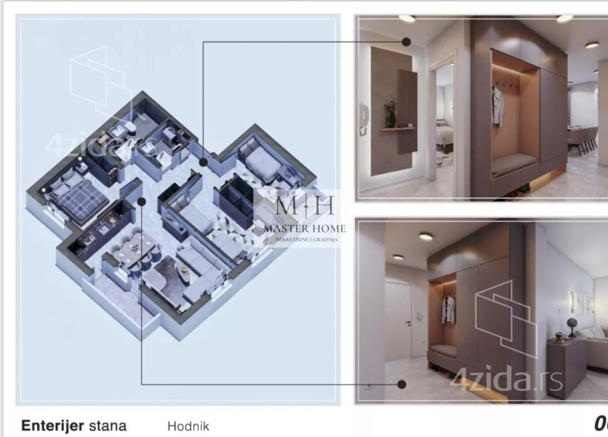 Trosoban stan | 4zida