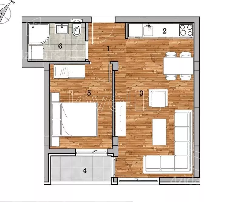 Dvosoban stan | 4zida