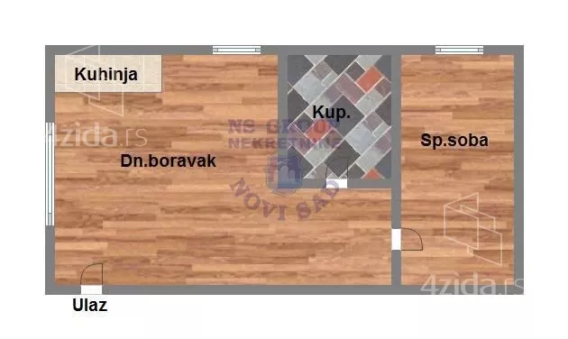 Jednoiposoban stan | 4zida
