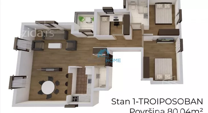 Troiposoban stan | 4zida