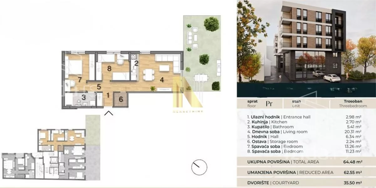 Trosoban stan | 4zida