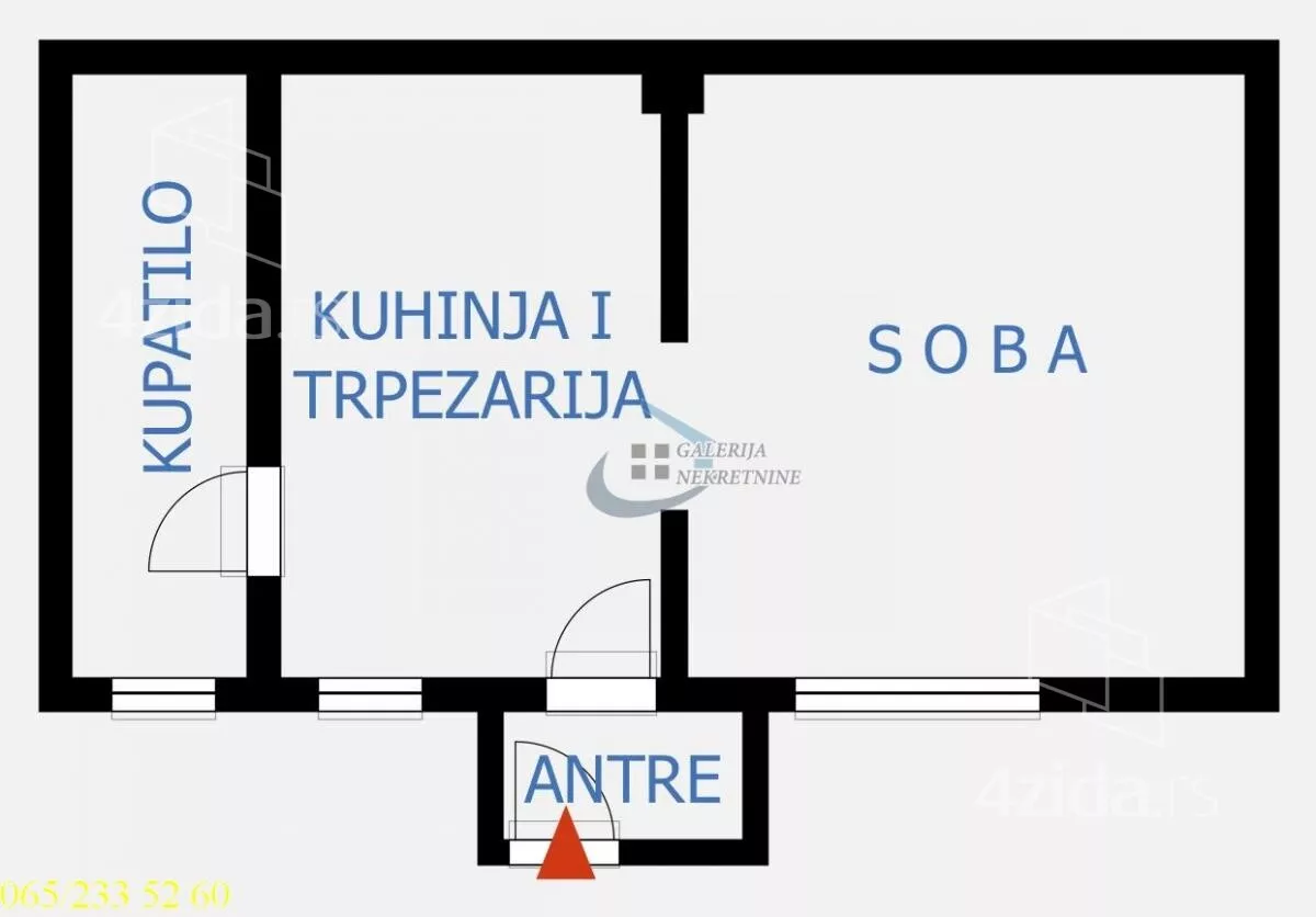 Jednosoban stan | 4zida