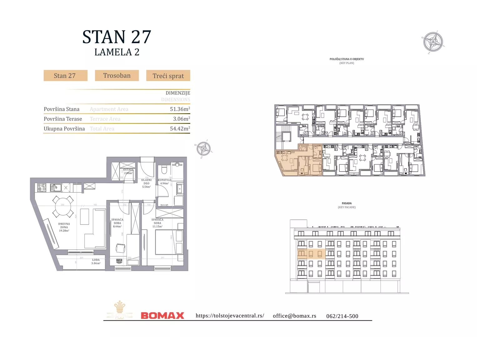Trosoban stan | 4zida