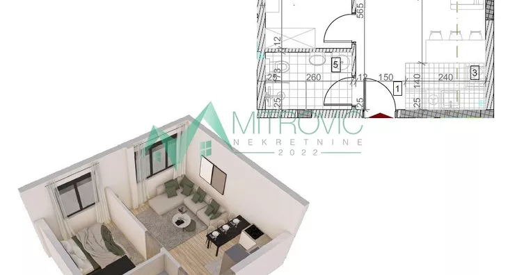 Jednoiposoban stan | 4zida