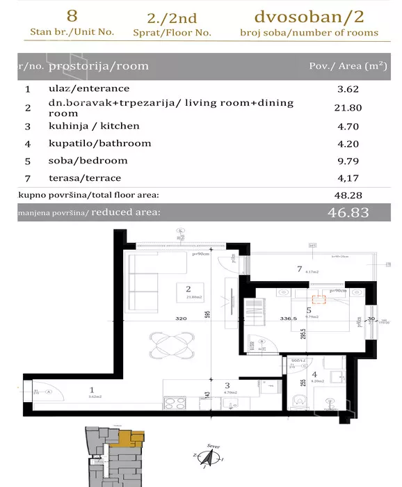 Dvosoban stan | 4zida
