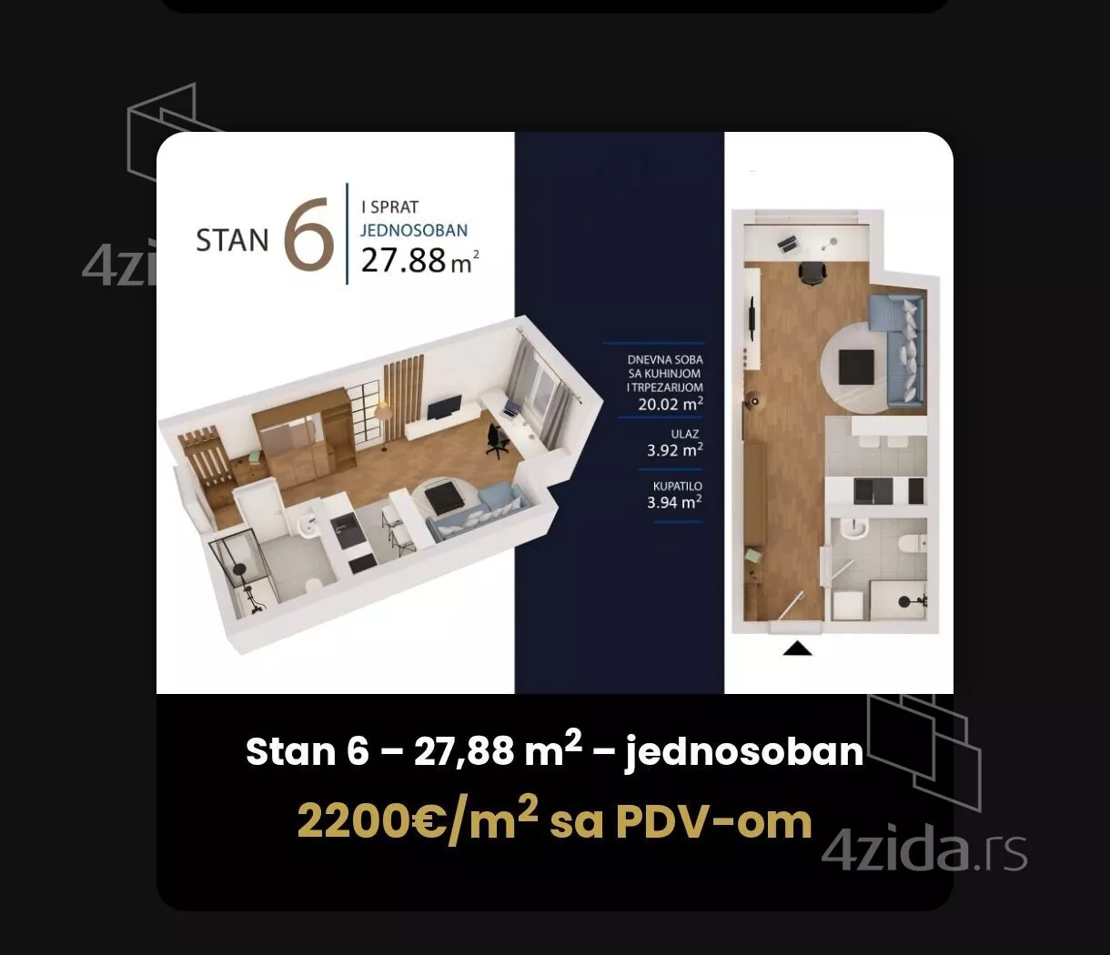 Dvoiposoban stan | 4zida