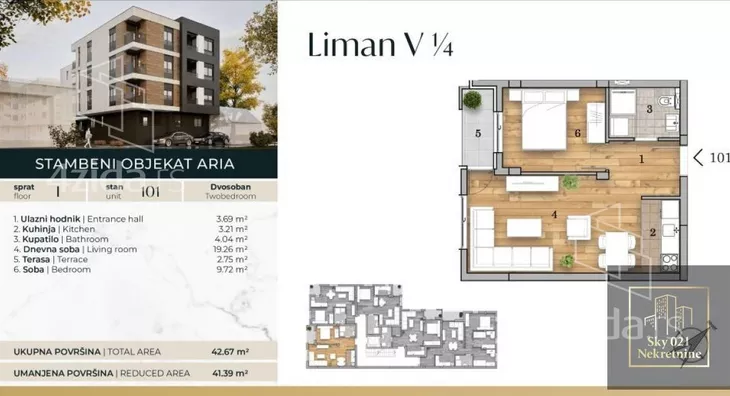 Dvosoban stan | 4zida