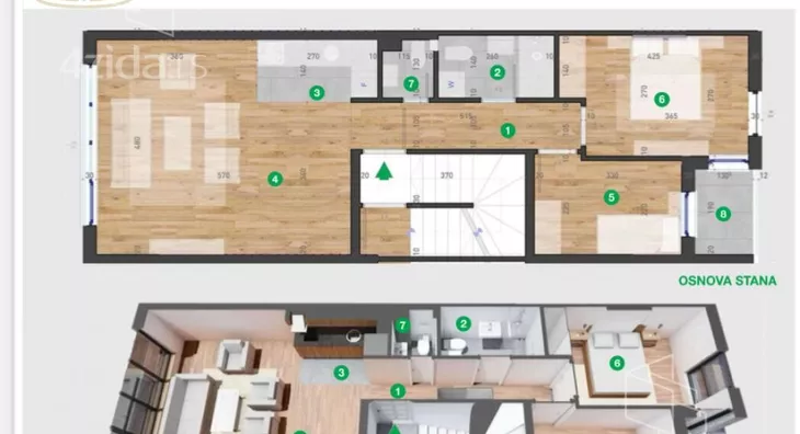 Trosoban stan | 4zida