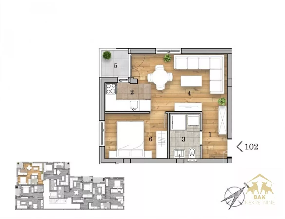 Dvosoban stan | 4zida