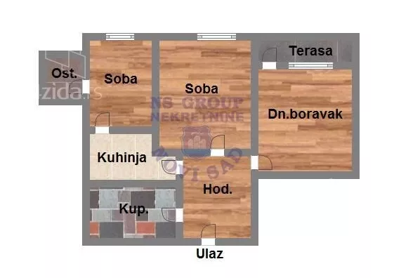 Trosoban stan | 4zida