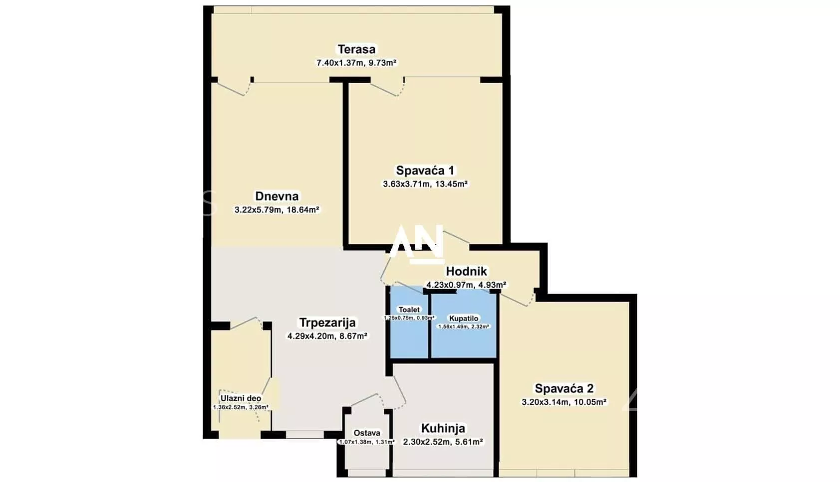 Trosoban stan | 4zida