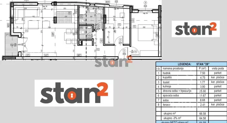 Dvoiposoban stan | 4zida