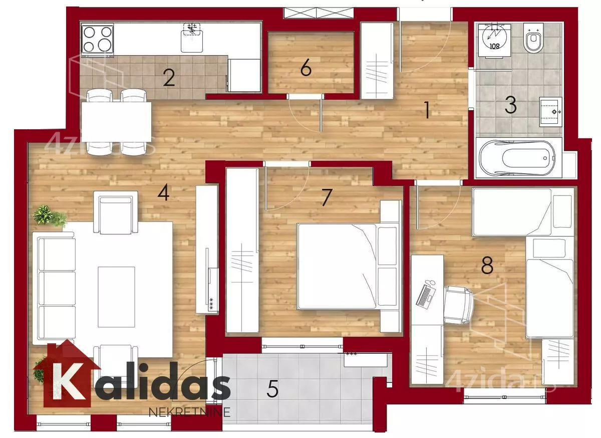 Dvoiposoban stan | 4zida