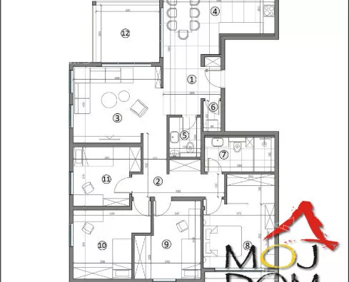 Petosoban stan | 4zida