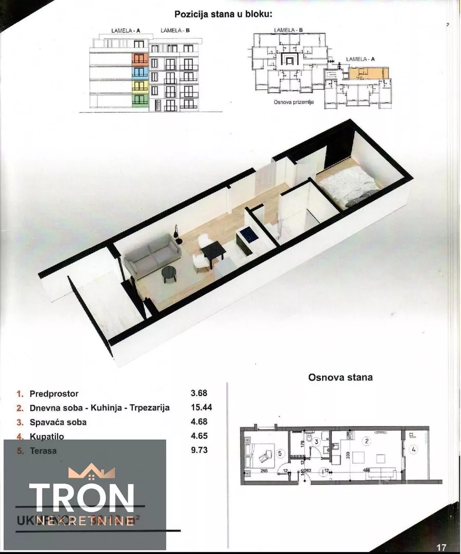 Jednosoban stan | 4zida