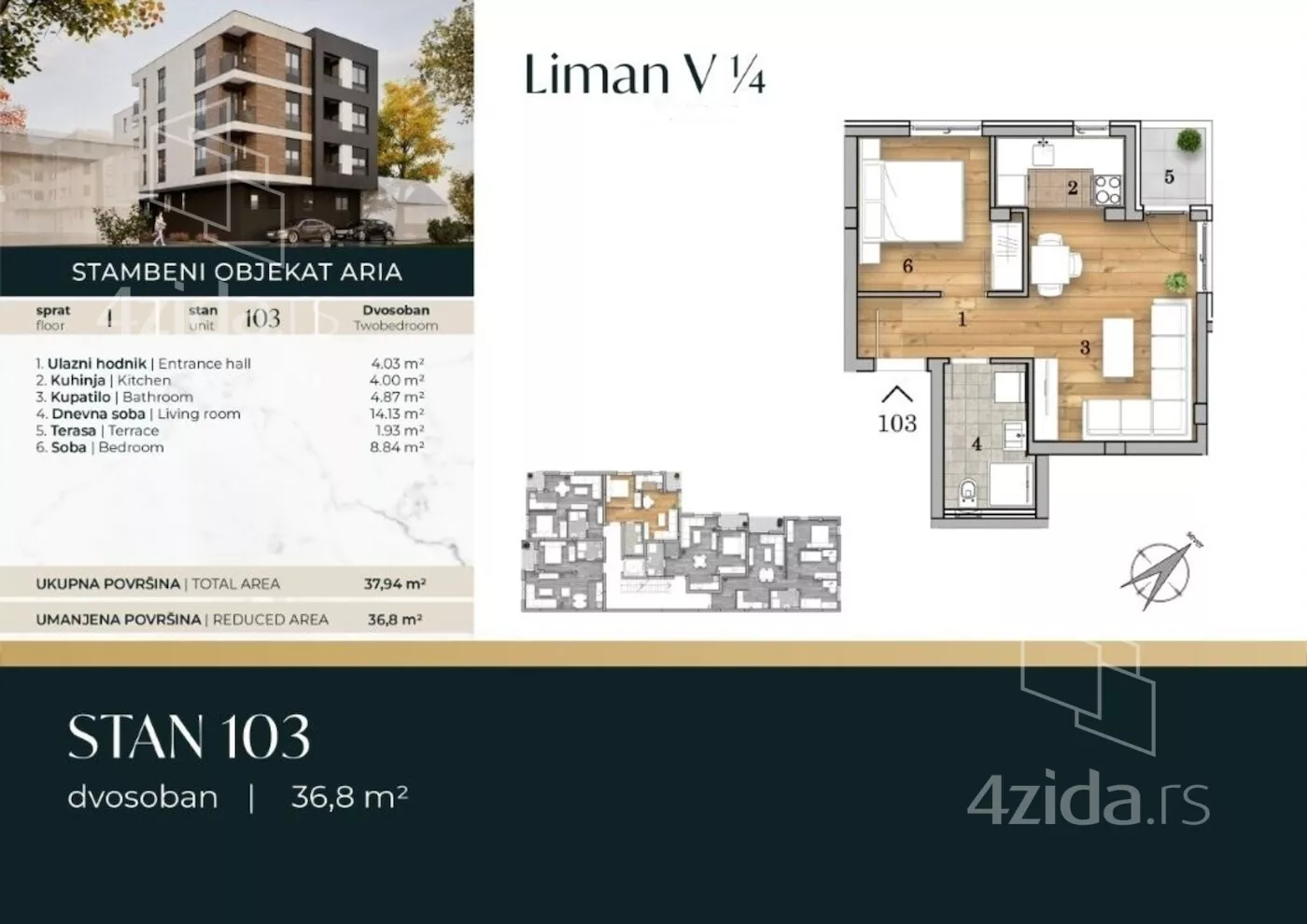 Dvosoban stan | 4zida