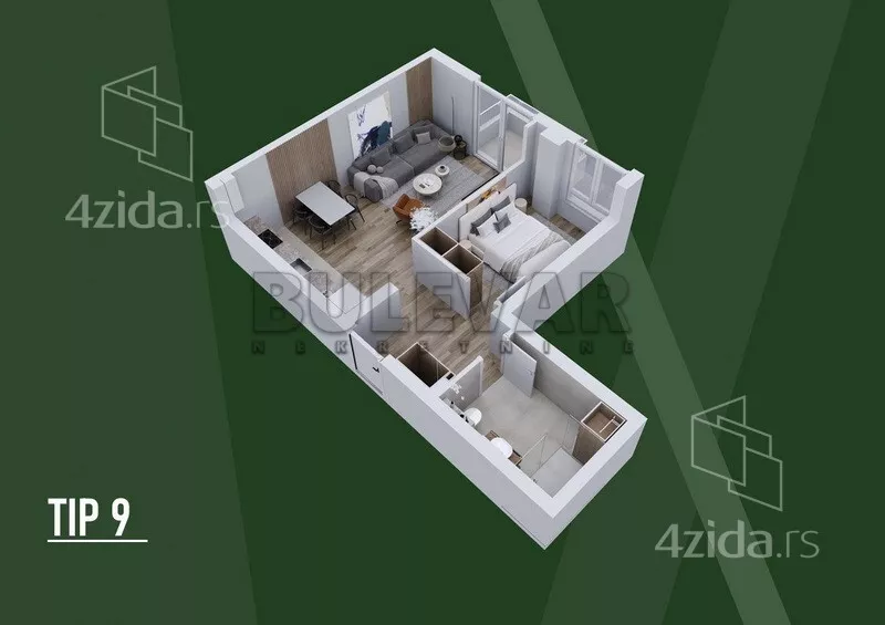 Dvosoban stan | 4zida